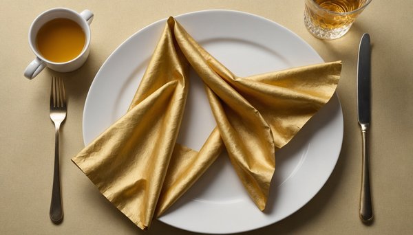 Serviette en papier or : élégance et praticité pour tous